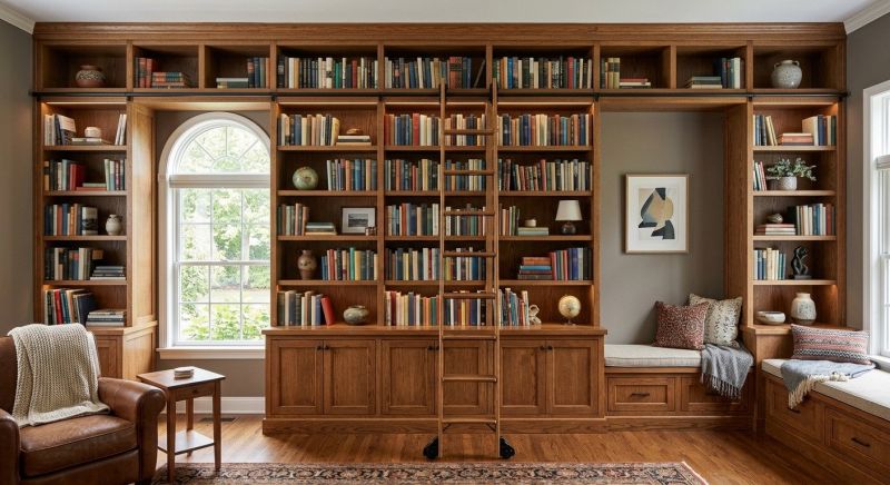 Custom Bookcase Installation in Annapolis, MD
